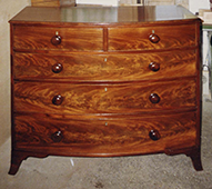 Victorian Bowfront chest of drawers